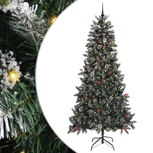 Umělý Vánoční Stromeček Zelená 240 Cm Pvc, Plast A Ocel