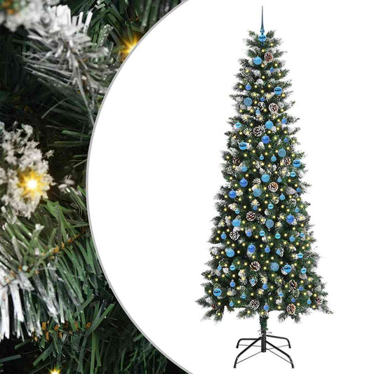 Umělý Vánoční Stromeček Zelená 240 Cm Pvc, Plast A Ocel