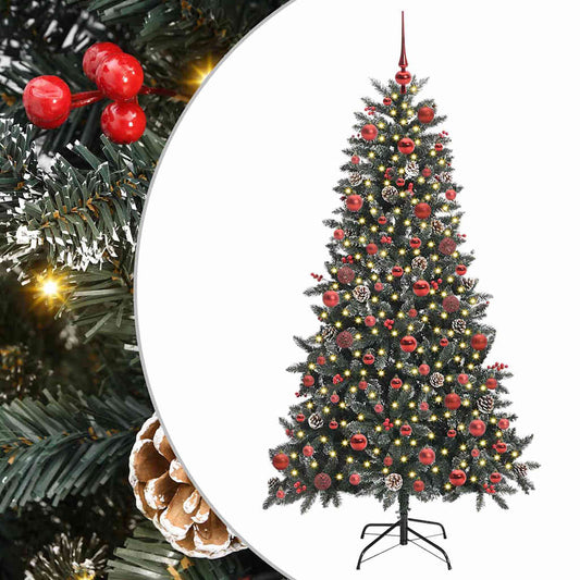 Umělý Vánoční Stromeček Zelená 180 Cm Pvc, Plast A Ocel