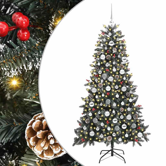 Umělý Vánoční Stromeček Zelená 180 Cm Pvc, Plast A Ocel