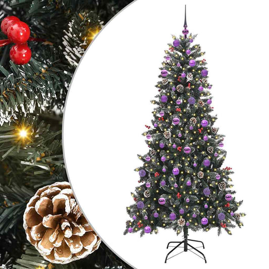 Umělý Vánoční Stromeček Zelená 210 Cm Pvc, Plast A Ocel