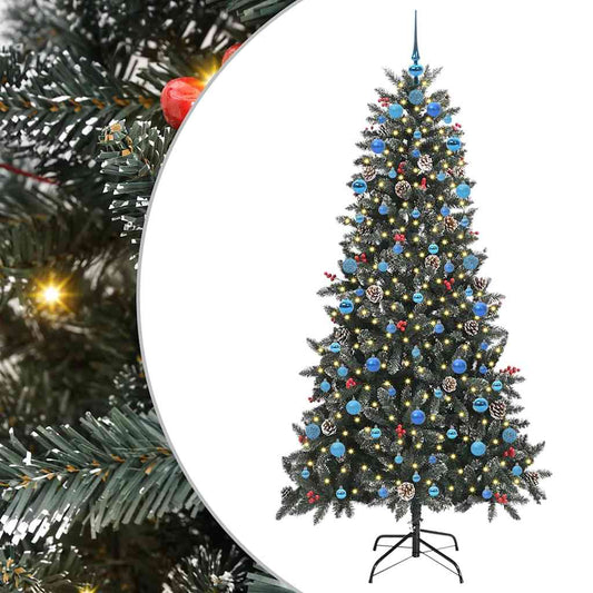 Umělý Vánoční Stromeček Zelená 210 Cm Pvc, Plast A Ocel
