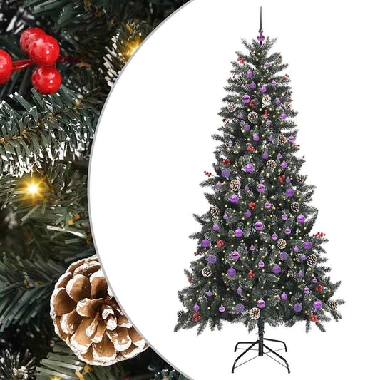 Umělý Vánoční Stromeček Zelená 240 Cm Pvc, Plast A Ocel