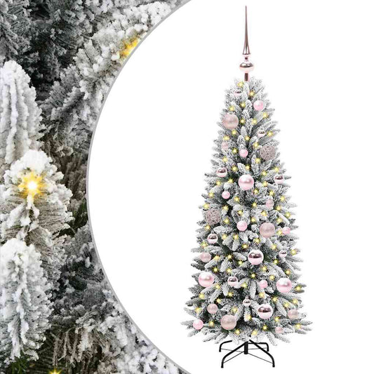 Umělý Vánoční Stromeček Bílá 120 Cm Pvc, Plast, Ocel A Pe