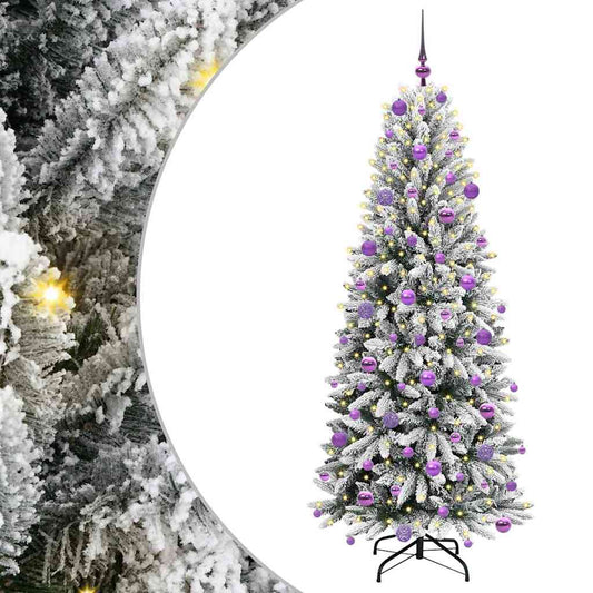Umělý Vánoční Stromeček Bílá 180 Cm Pvc, Plast, Ocel A Pe