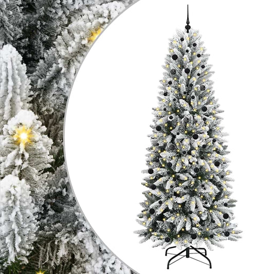Umělý Vánoční Stromeček Bílá 240 Cm Pvc, Plast, Ocel A Pe