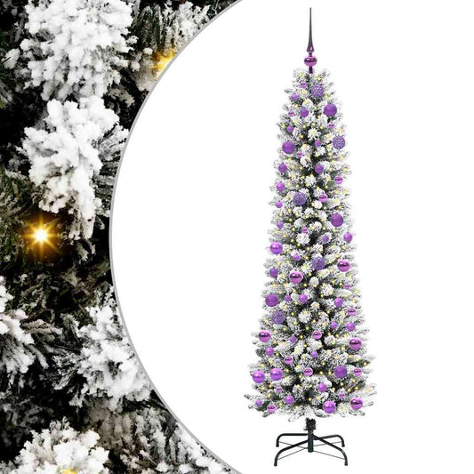 Umělý Vánoční Stromeček Bílá 180 Cm Pvc, Kov A Plast