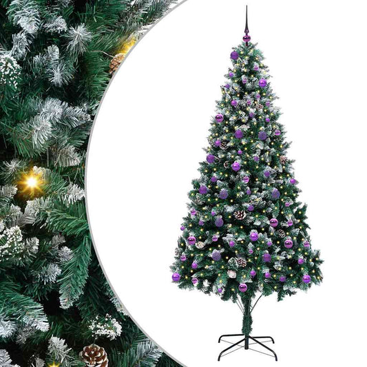 Umělý Vánoční Stromeček Zelená 240 Cm Pvc, Ocel A Plast