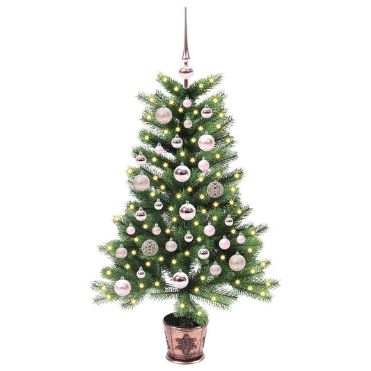 Vánoční Stromeček S 150 Led Diodami S Stojanem Zelená 90 Cm Pe