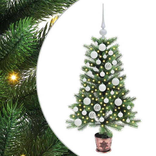 Vánoční Stromeček S 150 Led Diodami S Stojanem Zelená 90 Cm Pe