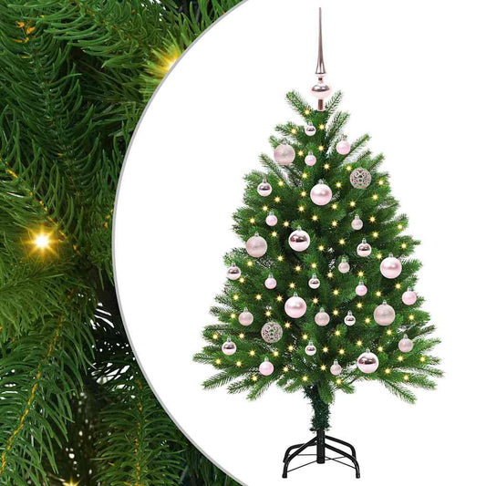 Vánoční Stromeček S 150 Led Diodami S Stojanem Zelená 120 Cm Pe