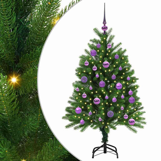 Vánoční Stromeček S 150 Led Diodami S Stojanem Zelená 120 Cm Pe