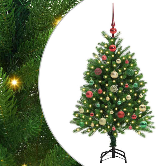 Vánoční Stromeček S 150 Led Diodami S Stojanem Zelená 120 Cm Pe