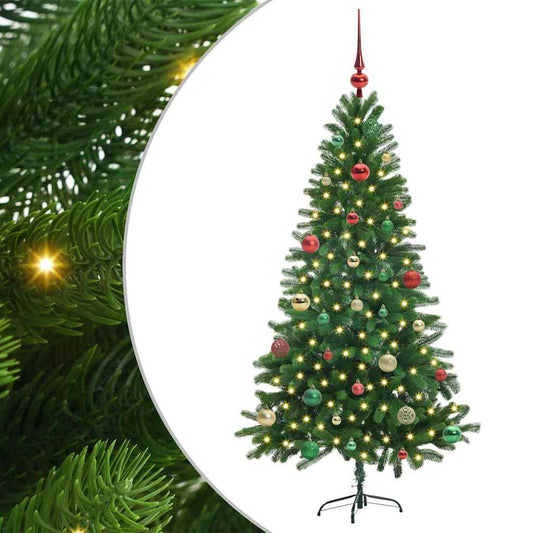 Vánoční Stromeček S 150 Led Diodami S Stojanem Zelená 150 Cm Pe