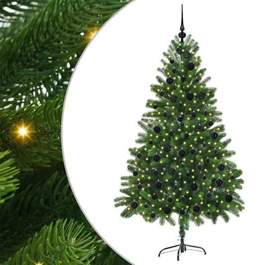 Vánoční Stromeček S 300 Led Diodami S Stojanem Zelená 180 Cm Pe