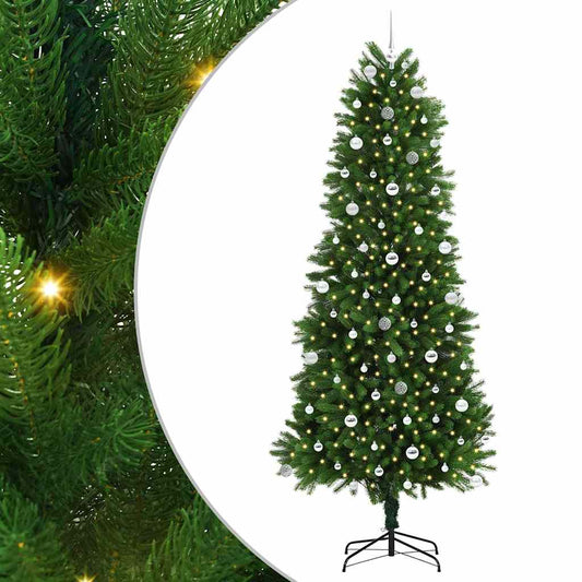 Vánoční Stromeček S 300 Led Diodami S Stojanem Zelená 240 Cm Pe