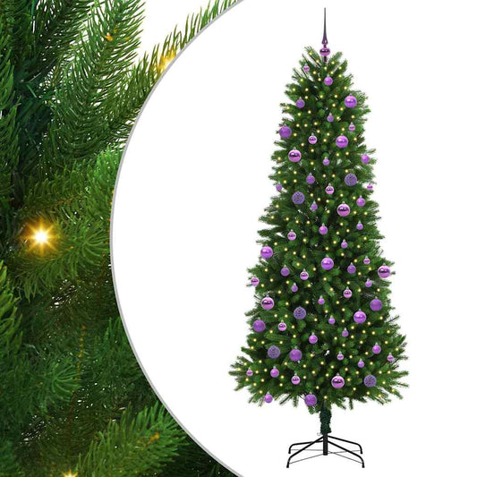 Vánoční Stromeček S 300 Led Diodami S Stojanem Zelená 240 Cm Pe