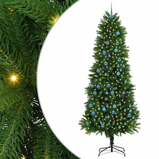 Vánoční Stromeček S 300 Led Diodami S Stojanem Zelená 240 Cm Pe