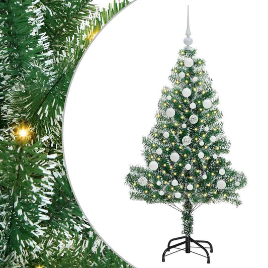 Umělý Vánoční Stromeček Se Sněhem A Led Osvětlením 120 Cm