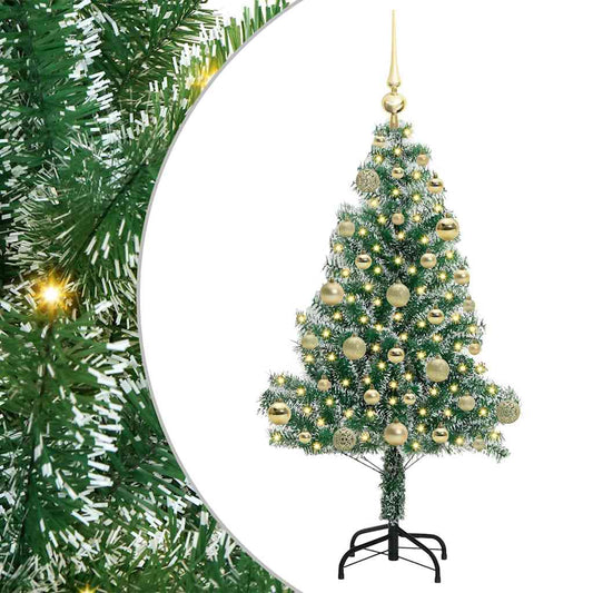 Umělý Vánoční Stromeček Se Sněhem A Led Osvětlením 120 Cm