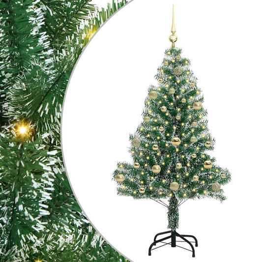 Umělý Vánoční Stromeček Se Sněhem A Led Osvětlením 150 Cm
