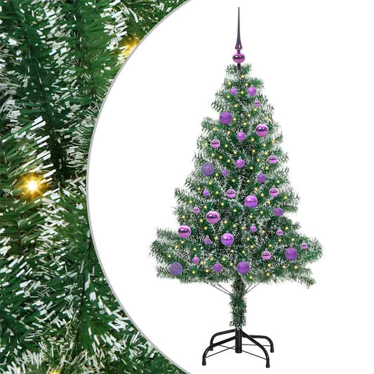 Umělý Vánoční Stromeček Se Sněhem A Led Osvětlením 150 Cm
