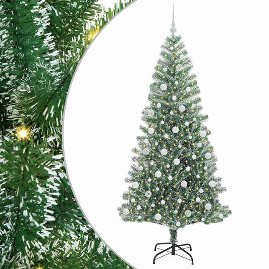 Umělý Vánoční Stromeček Se Sněhem A Led Osvětlením 210 Cm