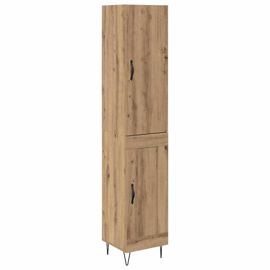 Vysoký Bufet Artisanový Dub 34,5 X 34 X 90 Cm Kompozitní Dřevo