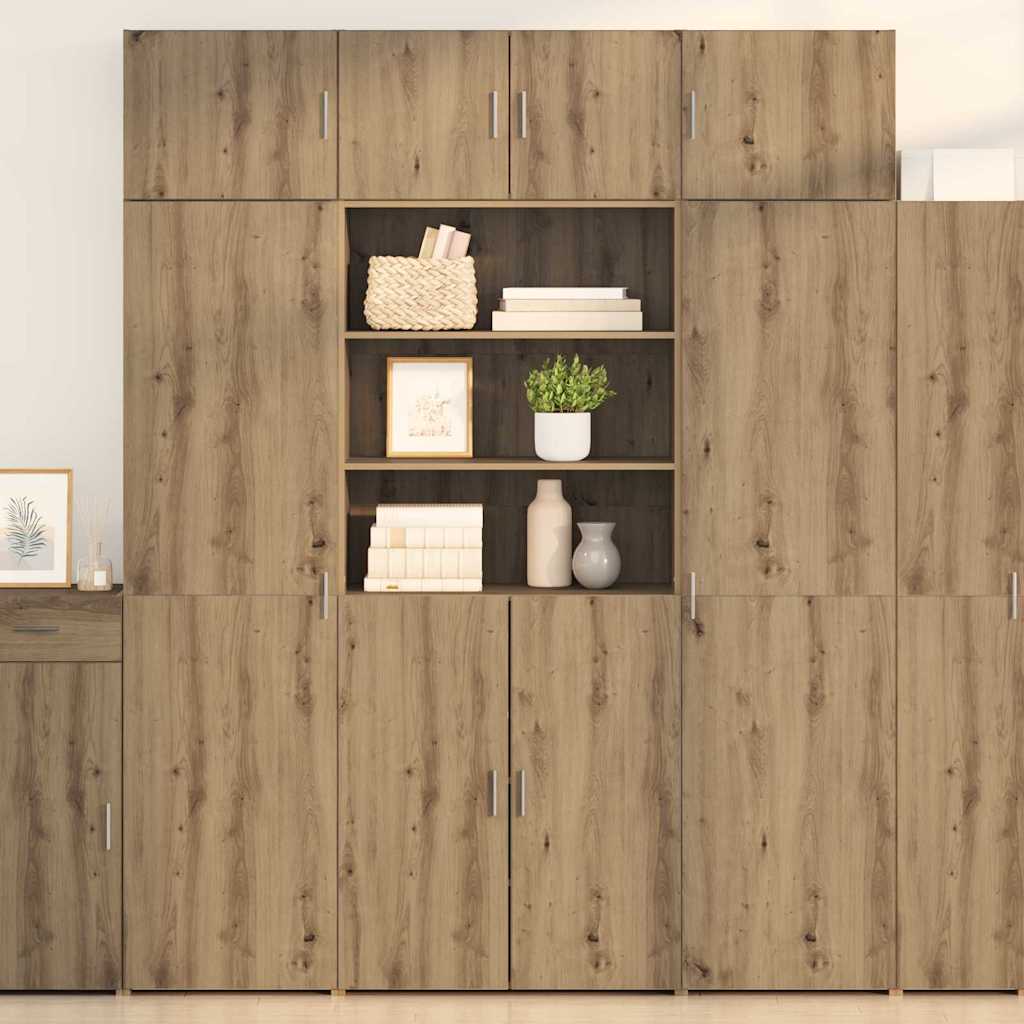 Úložná Skříňka 80 X 42,5 X 225 Cm Kompozitní Dřevo