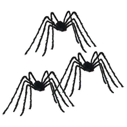 Halloweenská Pavoučí Dekorace 3 Ks Černá