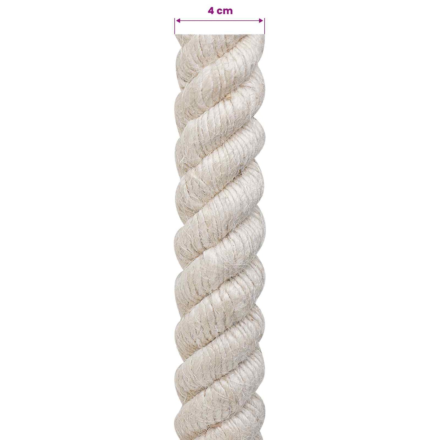 Jutové Lano 40 Bílá 100% Jute Tossa