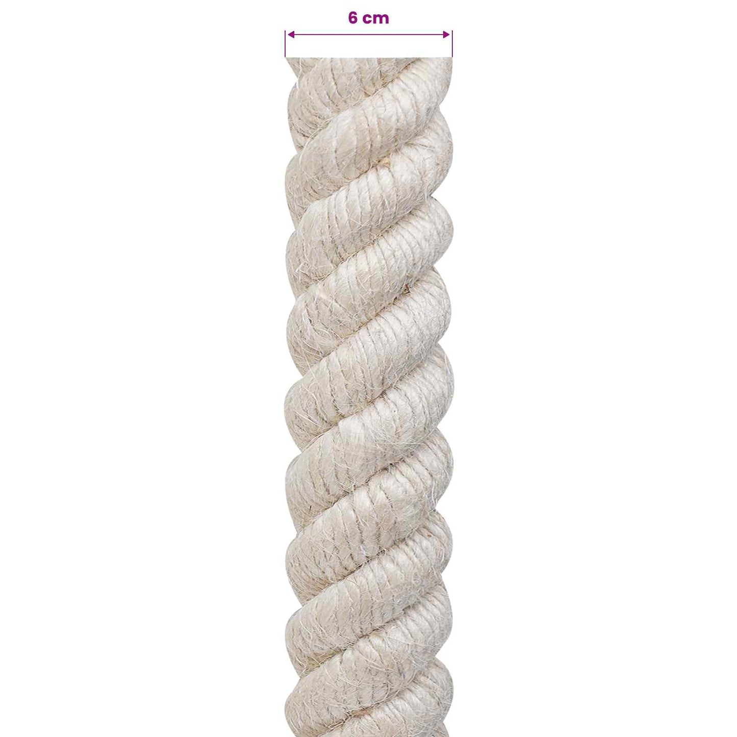 Jutové Lano Bílá 100% Jute Tossa