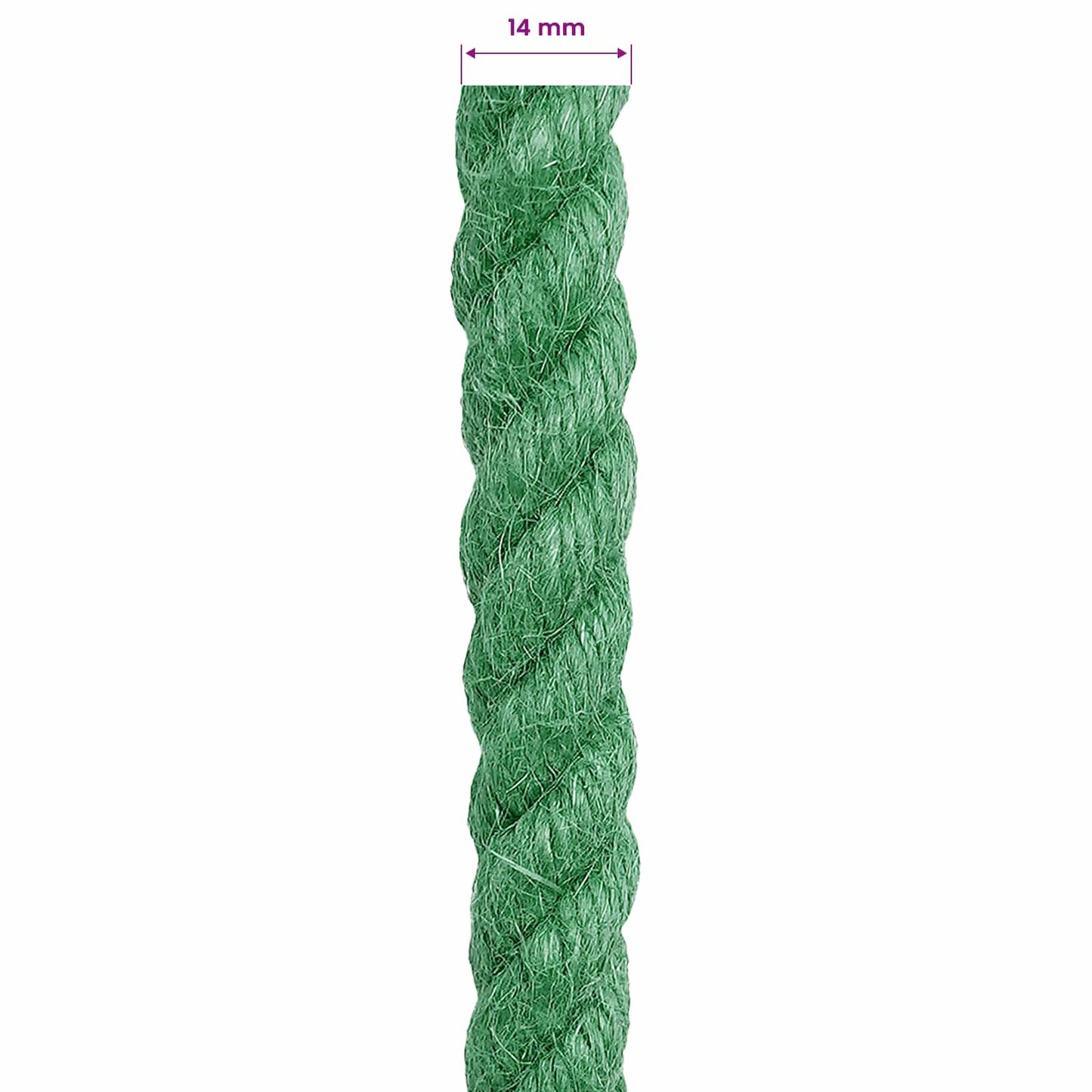 Jutové Lano Zelená 100% Jute Tossa