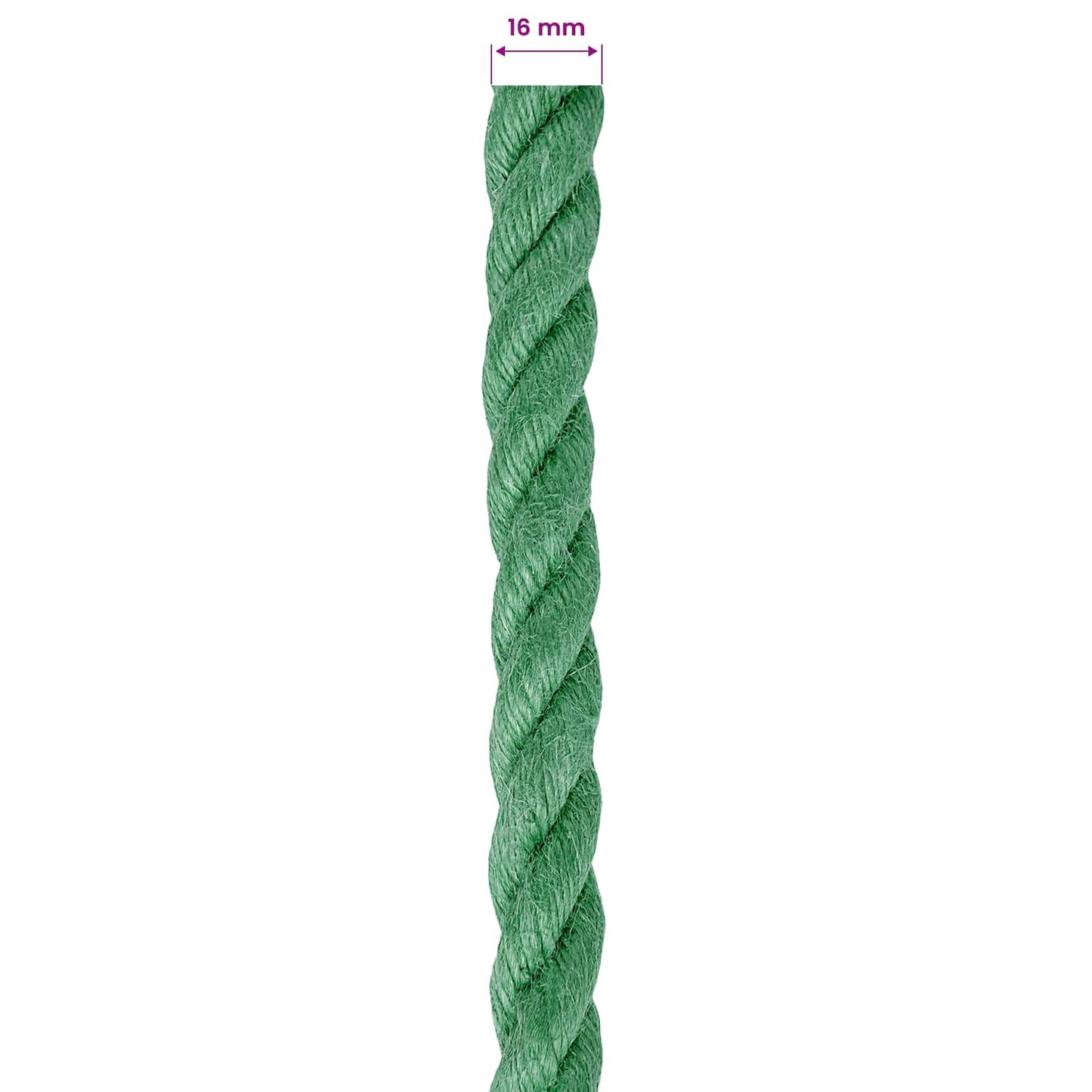 Jutové Lano Zelená 100% Jute Tossa