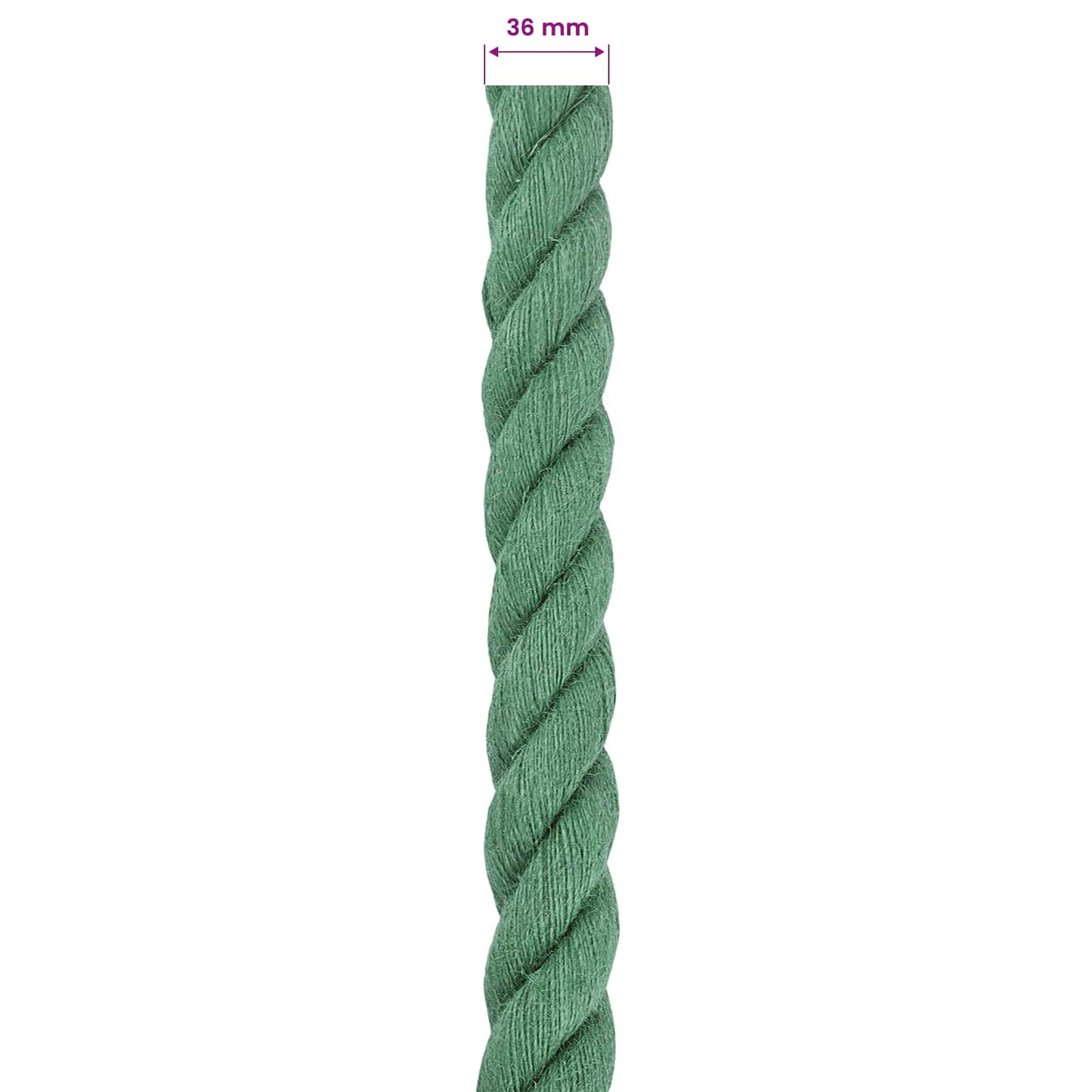Jutové Lano Zelená 100% Jute Tossa