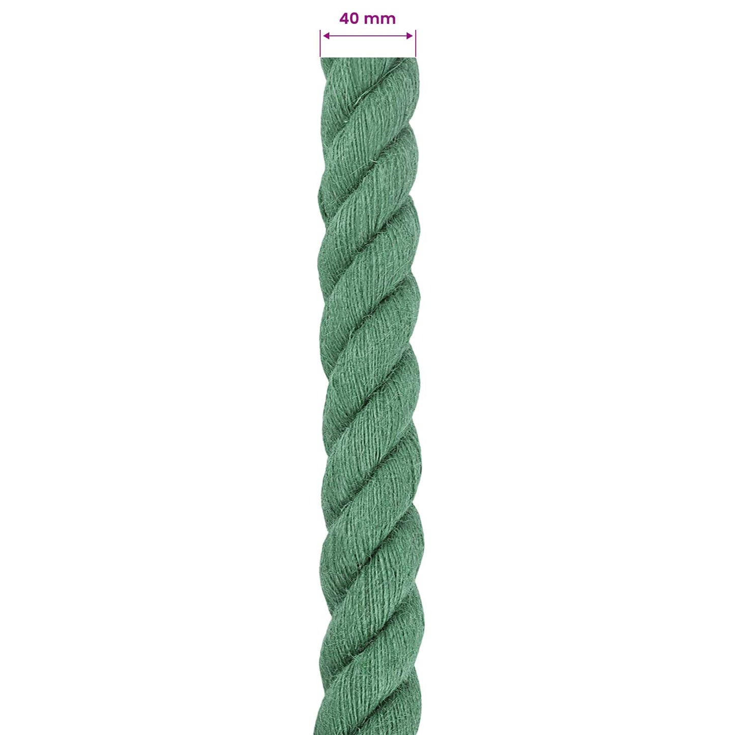 Jutové Lano Zelená 100% Jute Tossa