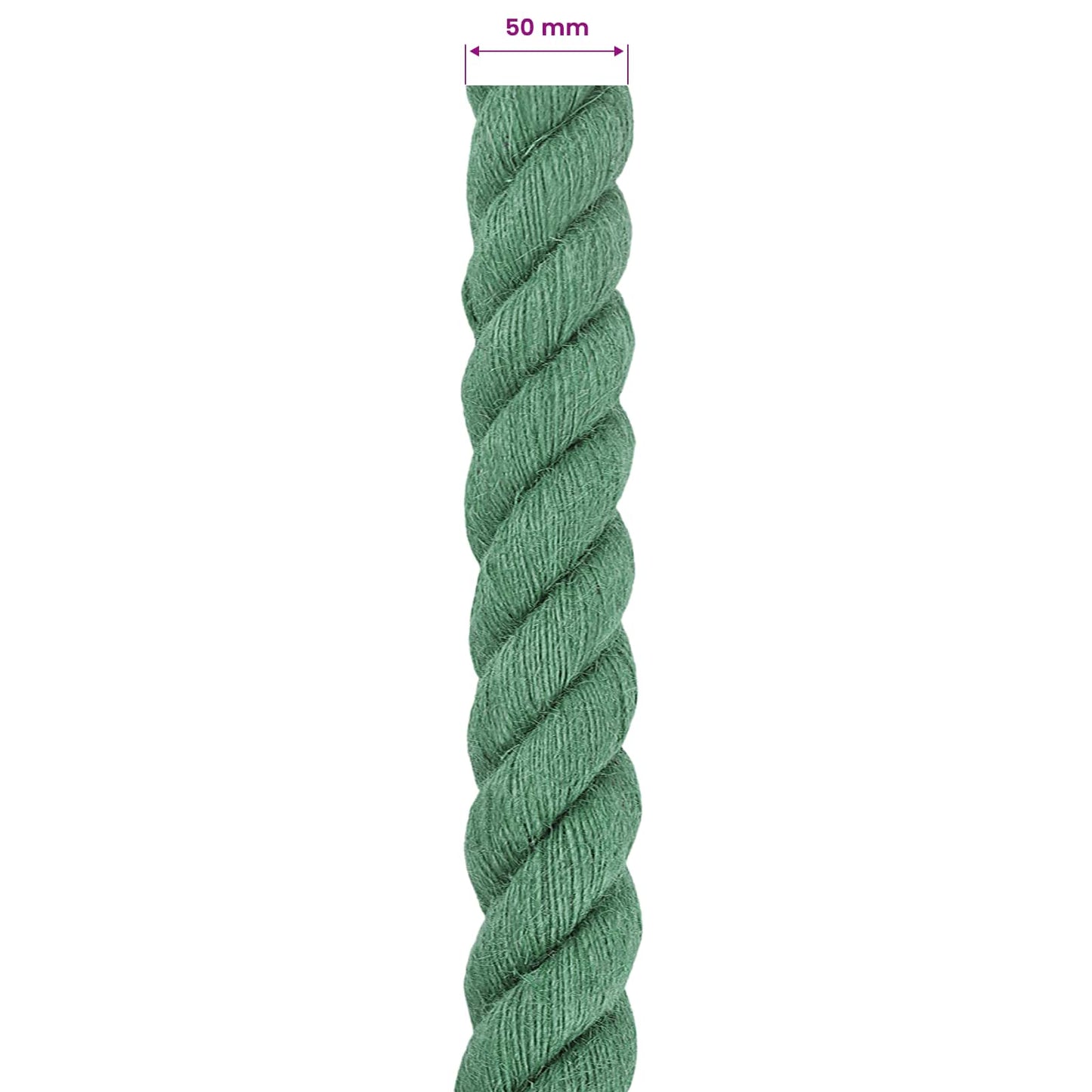 Jutové Lano Zelená 100% Jute Tossa