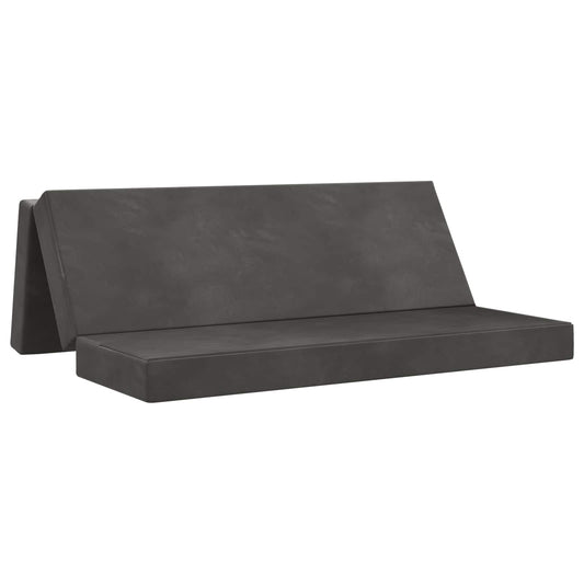 Skládací Pohovka Postel 200 X 67 X 45 Cm Tmavě Šedá