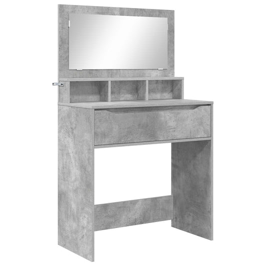 Toaletní Stolky Do Ložnice Betonově Šedá 80 X 39,6 X 135 Cm
