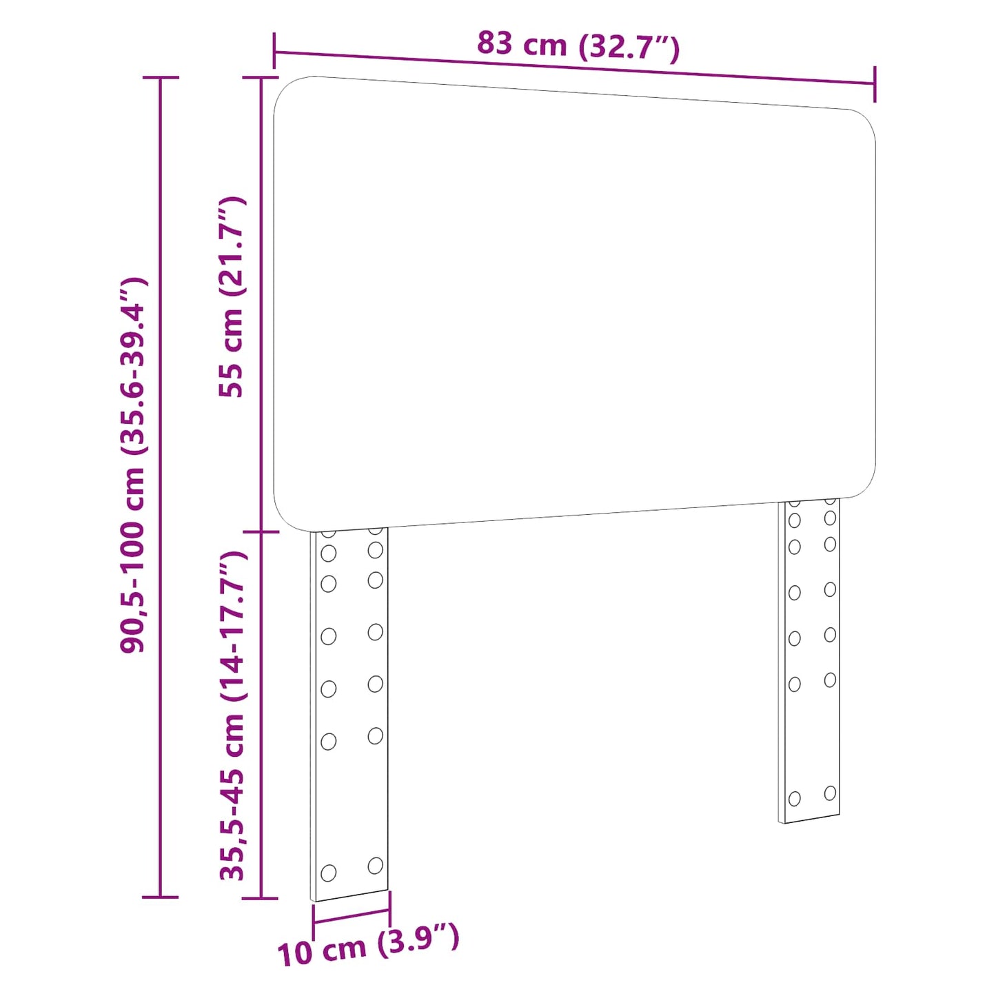 Čelo Postele Sonoma Dub Kompozitní Dřevo