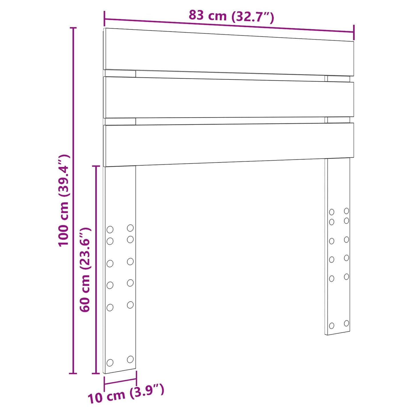 Čelo Postele Artisanový Dub Kompozitní Dřevo
