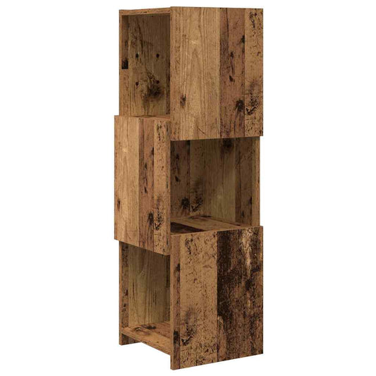 Rohová Skříňka 30,5X30X95Cm Kompozitní Dřevo Staré Dřevo