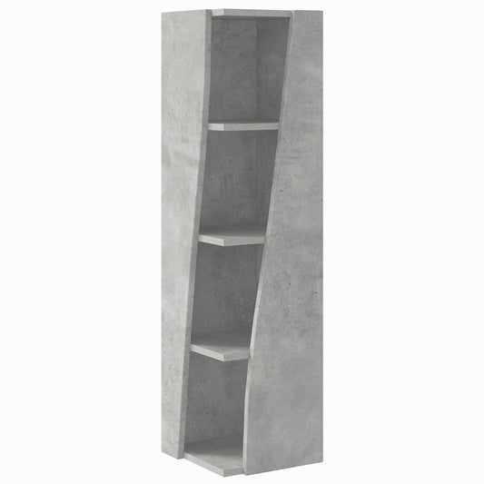 Rohová Skříňka 27,5X27X102Cm Kompozitní Dřevo Betonově Šedá