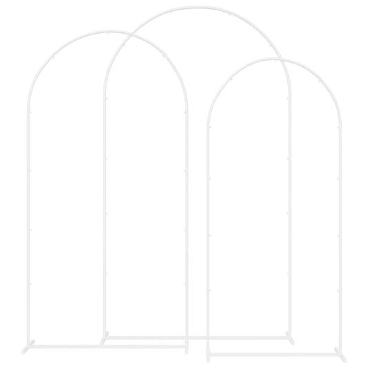 Svatební Oblouk 3 Ks 120 X 40 X 217 Cm Ocel