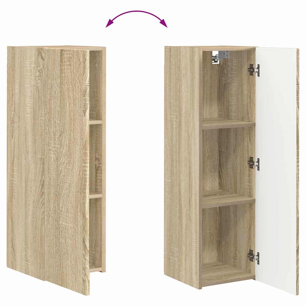 Tv Wall Cabinet 30 X 31 X 100 Cm Sonoma Kompozitní Dřevo