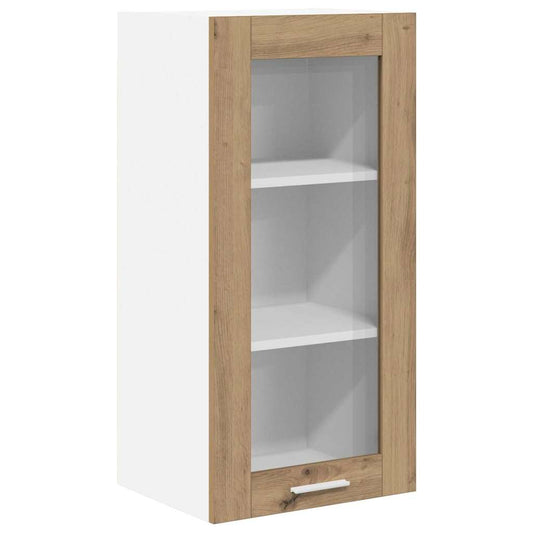 Závěsná Skříňka Artisanový Dub 40 X 31 X 80 Cm Kompozitní Dřevo