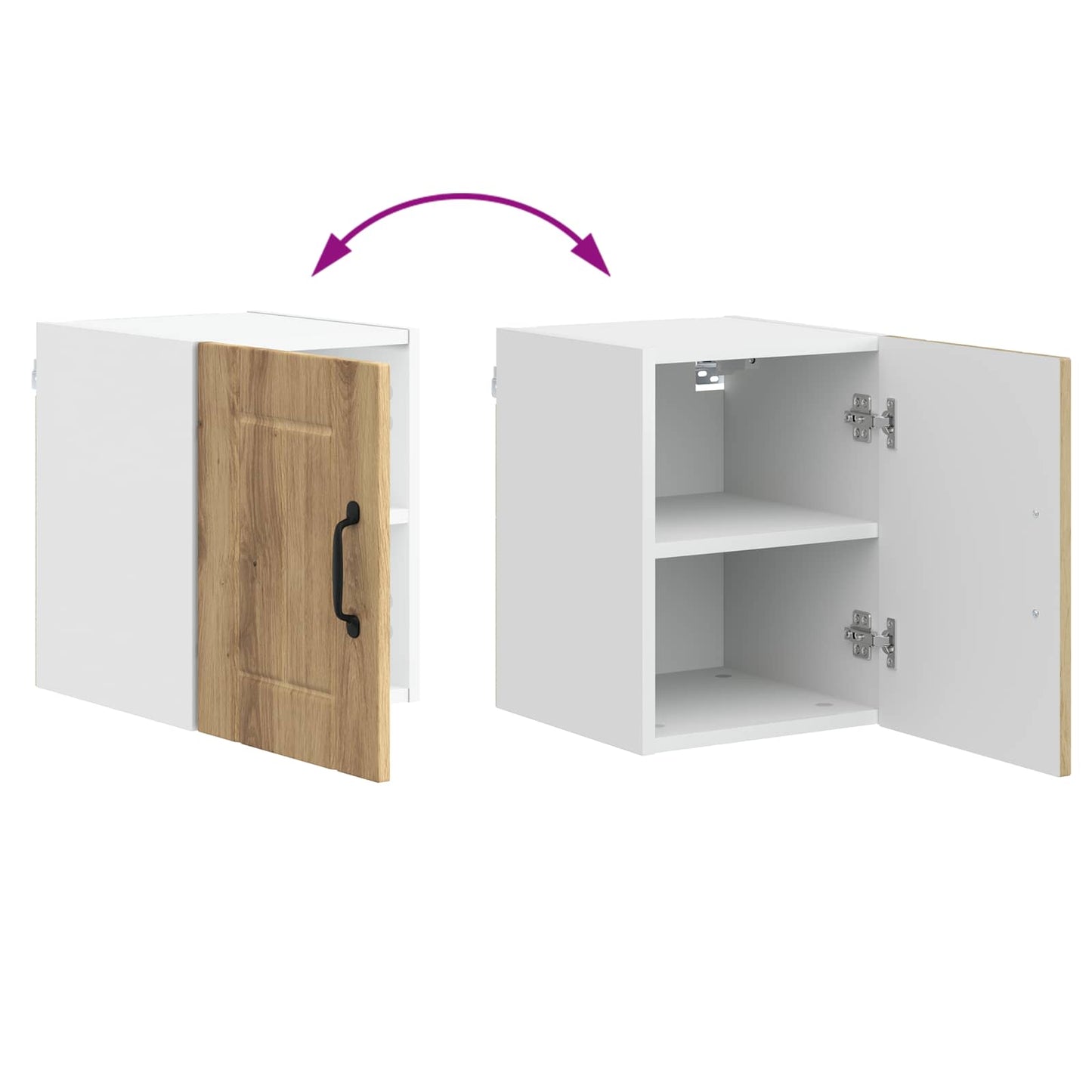 Nástěnná Skříňka Lucca 2 Pcs Dub Artisan Kompozitní Dřevo