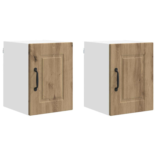 Nástěnná Skříňka Porto 2 Pcs Artisanový Dub Kompozitní Dřevo