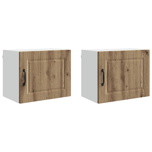Nástěnná Skříňka Porto 2 Pcs Artisanový Dub Kompozitní Dřevo