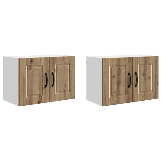 Nástěnná Skříňka Porto 2 Pcs Artisanový Dub Kompozitní Dřevo